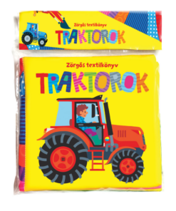 Zörgős textilkönyv - Traktorok