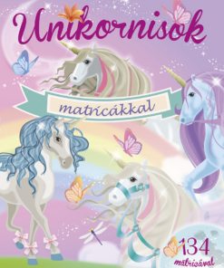 Unikornisok matricákkal - Lila