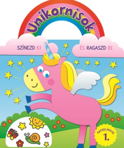 Unikornisok - Színezd ki és ragaszd be matricákkal 1.