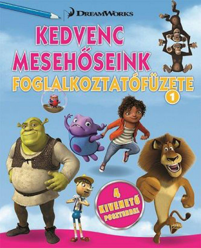 Kedvenc mesehőseink foglalkoztatófüzete 1. - Home, Shrek, Madagaszkár - Image 2