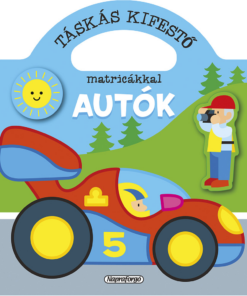 Táskás kifestő matricákkal - Autók - Image 2