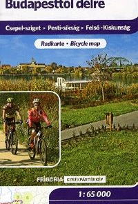 Budapesttől délre 1 : 65 000 - Turistatérkép Csepel-sziget - Pesti-síkság - Felső-Kiskunság