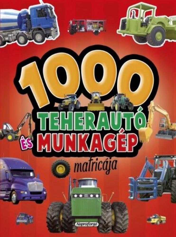 1000 teherautó és munkagép matricája - Piros - Image 2