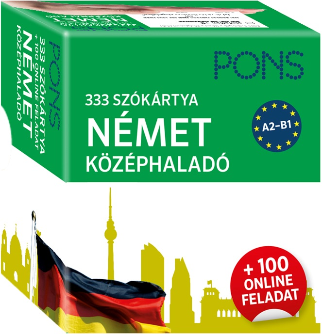 PONS 333 szókártya Angol kifejezések + 100 online feladat