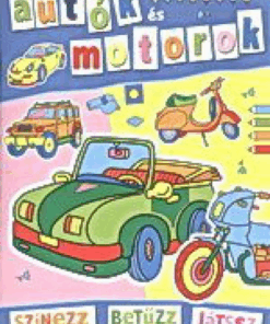 Autók és motorok - színezz, betűzz, játssz - Image 2