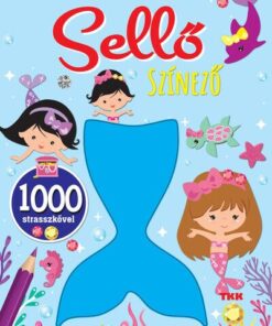 Sellő színező - 1000 strasszkő