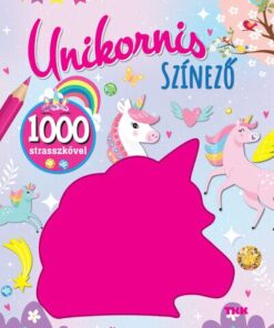 Unikornis színező - 1000 strasszkő