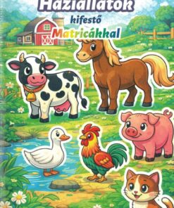 Háziállatok kifestő - Matricákkal