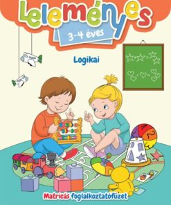 Leleményes 3-4 éves - Logikai feladatok / Matricás foglalkoztatófüzet